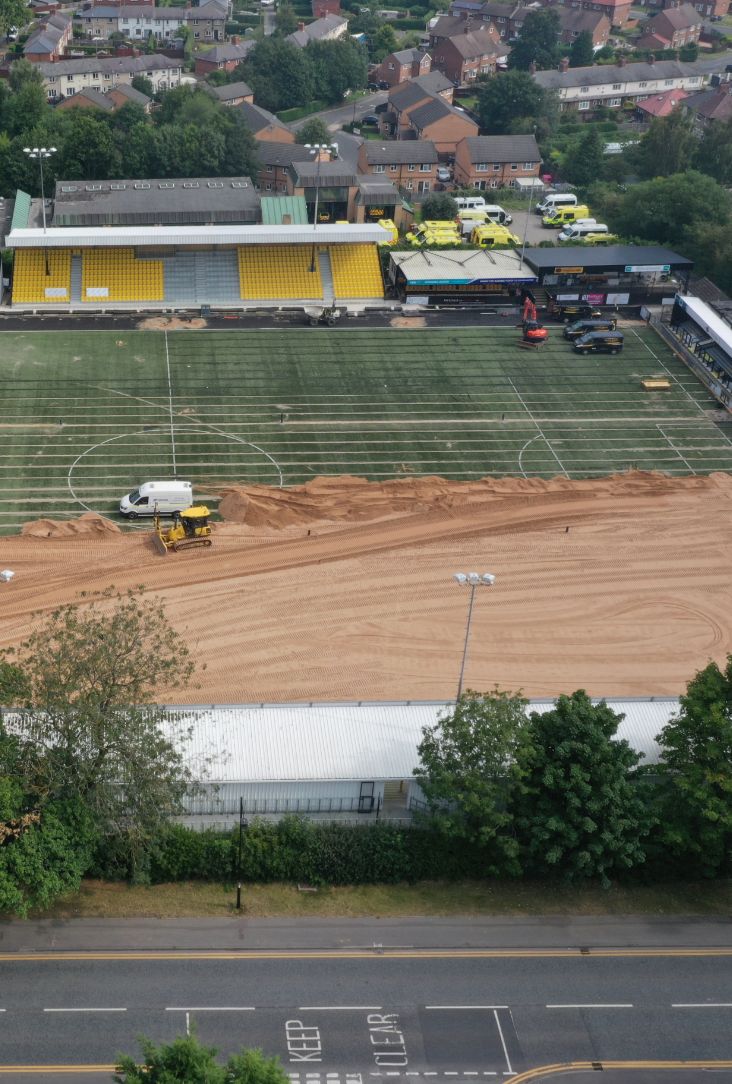 football pitch construction