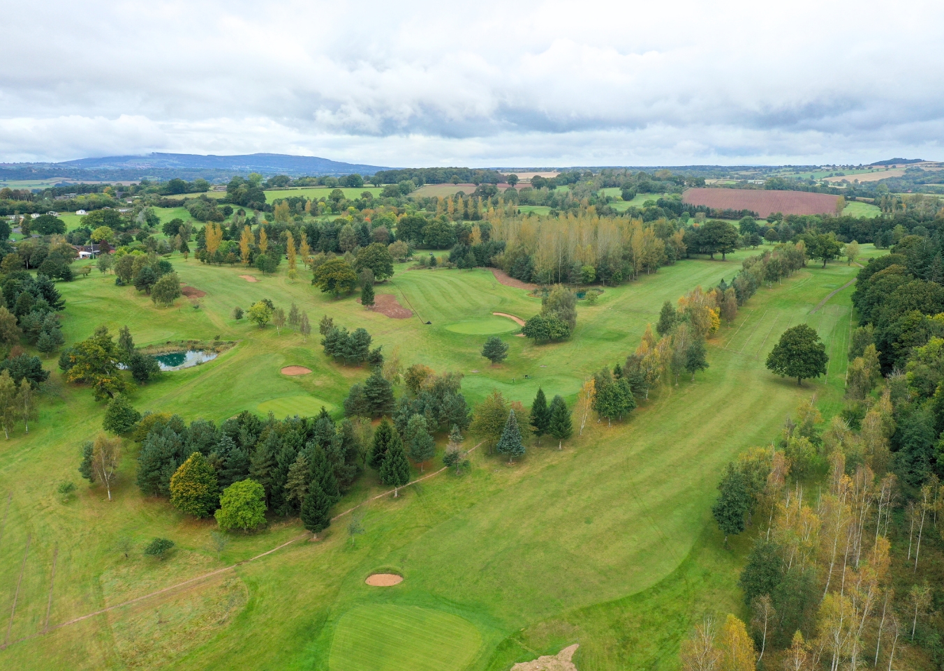 completed project carried out by golf course contractors