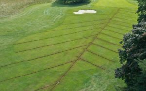 Sports Pitch Drainage being carried out on golf course