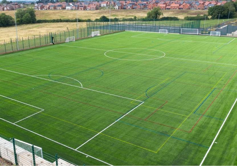 sports surface construction of artificial pitch